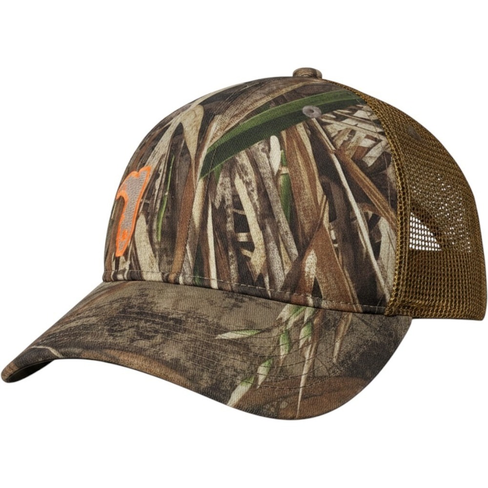 Florida Cracker Trading Company Mens Camo Mesh Trucker Hat Snapback RealTree